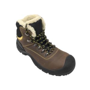 Size Customized Industrial Work Boots Artificial Fur Lining Warm Keeping For Skier