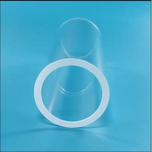 Quartz Glass Tube Custom Transparent 1100 Degrees Celsius High Dimension