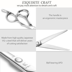 Smooth Japanese Steel Scissors , Stronge Stability Japanese Hairdressing