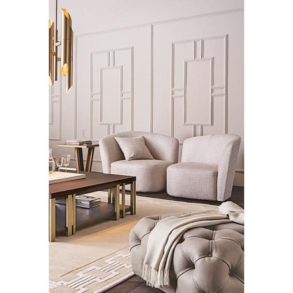 Modern Upholstery Armchair With Fabric Options For Star Hotel Reception Area