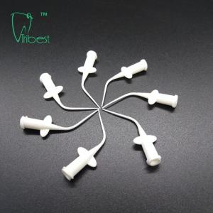 0.25mm Plastic Dental Needles Capillary Tip Long Curved