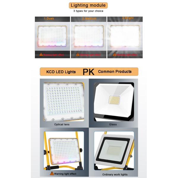 Factory Direct IP65 Waterproof Portable Work Light Bracket Lamps Can Be Retractable USB Charging LED Work Light