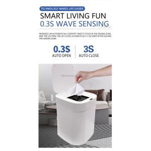 Voice Control Smart Trash Can 17L Intelligent Sensor Trash Can Rectangular