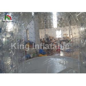 8m Diameter Transparent Clear Event Tent With Tunnel / Dome Party Tent