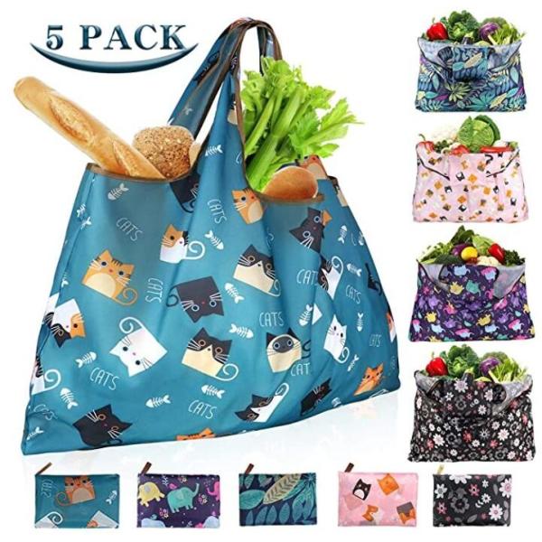 Elastic Band Lightweight Tote Bag Bulk Durable Eco-Friendly Polyester Reusable