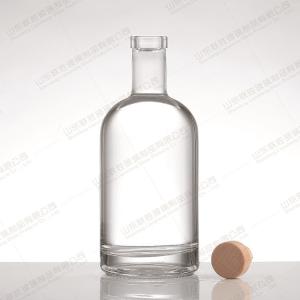 Flint Glass 100ml 200ml 375ml 500ml 750ml 1000ml Bottle with Wooden Cork Lid