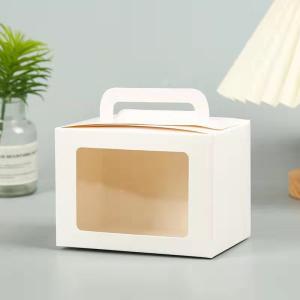 Transparent Window Kraft Paper Gift Box Folding Handbag Packaging Box Simple