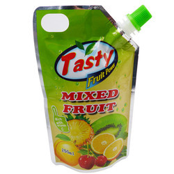 Food Grade OEM Logo Printed Stand-up Spout Pouches with Nozzle For Liquid