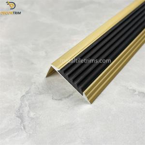 China Aluminium Angl Stair Nose Corner Trim Metal Stair Nosing Tile Trim on sale