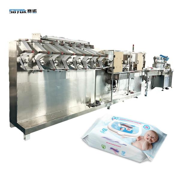 Quality Servo Driven Stacking System Big Pack Baby Wipes Machine Automatic Packaging Line wholesale