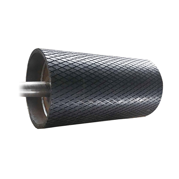 High Abrasion Resistant Diamond rubber conveyor pulley lagging for mining industry