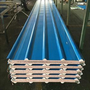 Polyurethane Fireproof Rock Wool Puffed Sheet Roofing Building Material