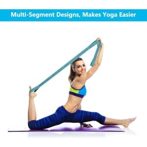Stretch Strap, Elastic Yoga Stretching Strap, Multi-Loop Physical Therapy,