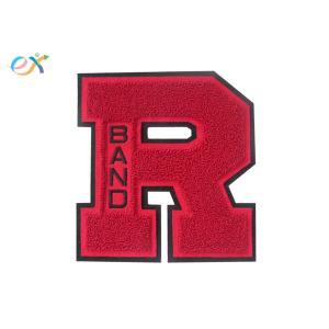 Varsity Laser Cut Edge Embroidery Chenille R Letter Patches Hoodies Accessories