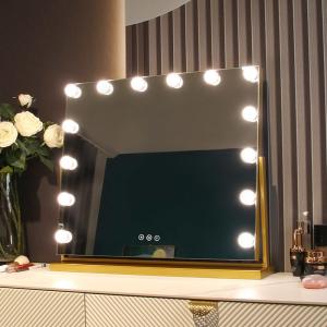 Illuminated Lighted Small Hollywood Mirror 12x Magnifying