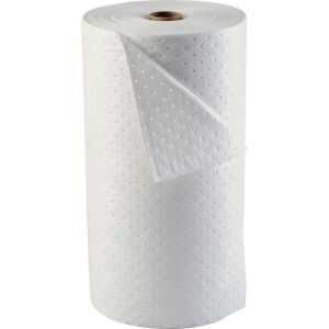 China 30x150' Oil Absorbent Roll with 130L Absorption Capacity and 16 Times Absorbency for Industrial Spill Control on sale