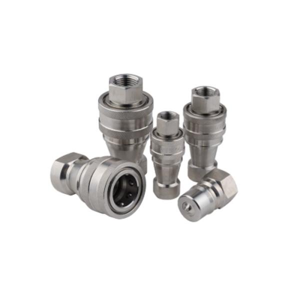 Quality ISO7241B SS Open Close Type Hydraulic Quick Coupler BSP Thread wholesale