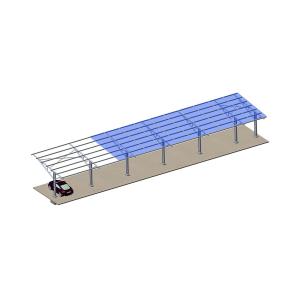 Cheap Aluminum Solar Carport Mounting Kit for Wind Load 60m/s Solar Canopy Connector System for sale