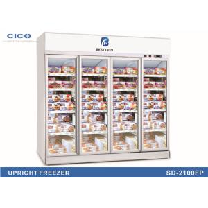 Integrated Compact Upright Display Refrigerator Compressor Fan Cooling