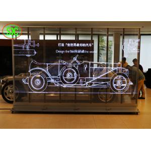 China High Transparent Led Screen Pixel Pitch V7.8125mm - H15.625 For Indoor Use glass advertising led display screen on sale