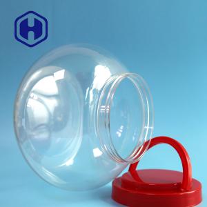 3740ml 126oz Large Pickle Round PET Plastic Jar With Lid And Handle Gift