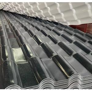 Spanish ASA Synthetic Roofing Tile Colorful Bamboo Shape Green Tile For Villa Park