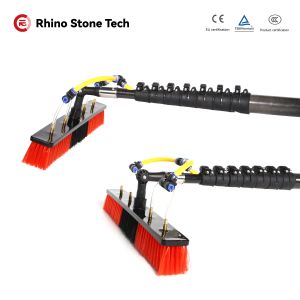 Upgraded Version Carbon Fiber Telescopic Window Cleaning Water Fed Pole Brush