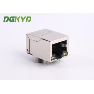 1x1 Tab Down 10 / 100 BASE Cat5e RJ45 Jack With Internal Transformer
