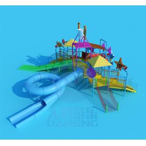 Medium Commercial Water Park Slides Fiberglass Water Playground Slides