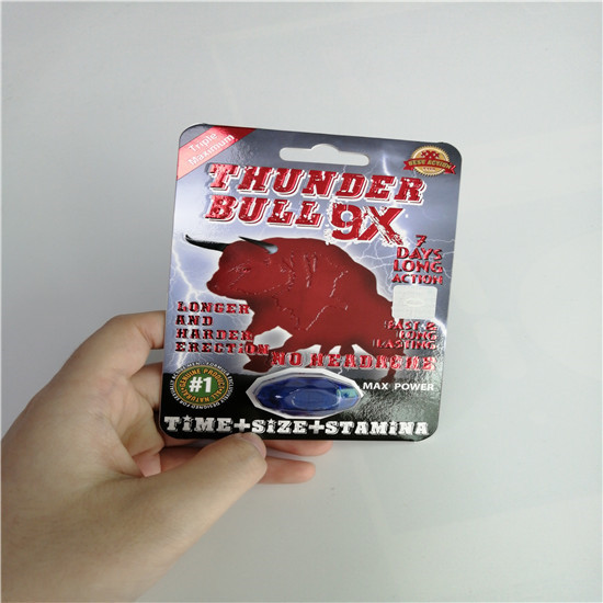 Quality Rhino 7 3D Blister Card Packaging Mens Sexual Supplements For Boosting Libido wholesale