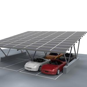 Pv System Structure Aluminum Solar Panel Carport Support with Natural Silver