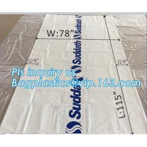pe bag pallet cover plastic bag sqaure bottom bag, 54 x 44 x 96" 1 Mil ldpe