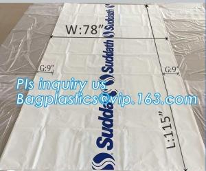 pe bag pallet cover plastic bag sqaure bottom bag, 54 x 44 x 96 1 Mil ldpe Clear Pallet Covers, top covers clear plasti