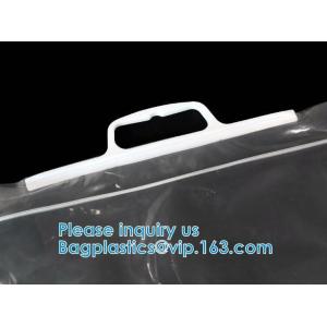 Biodegradable Compostable Hanger Hook Handle Bag For Underwear Clothes, Rigid