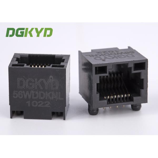 1x1 90 degree right angle tab up RJ45 socket ethernet connector without