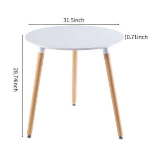 Elegant Sturdy Tomile MDF Simple Dining Room Table Metal Frame