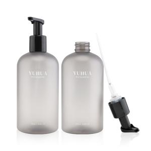 Recycled Cosmetic Packaging Plastic Foam Bottle 500ml PET Liquid Soap Foam