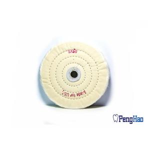 China Wear Resistant Dental Rotary Tools White Cloth Buffing Polishing Wheel on sale