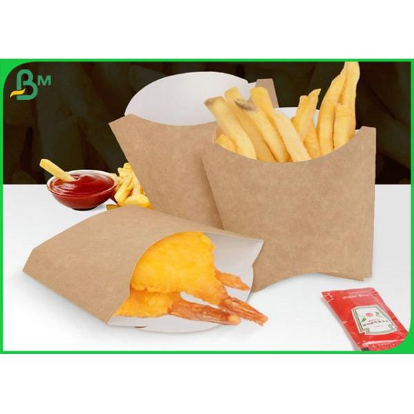 FSC Coated 250G White Back Kraft Paper For Making French Fries Box FSC Coated 250G White Back Kraft Paper For Making French Fries Box