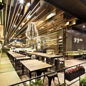 16mm Thick MDF Milk Tea Shop Counter Design OEM Equipped With Led Light