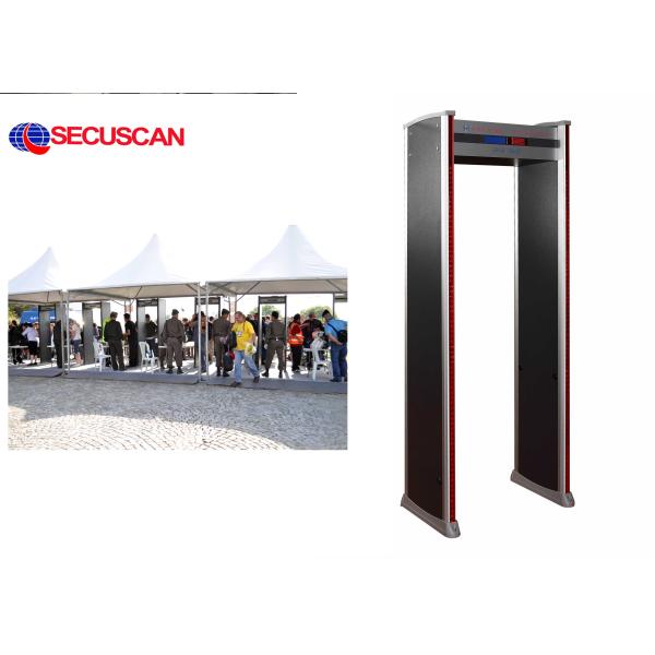 Security 6 Pinpoint zones Walk Through Metal Detector gate for Commercial