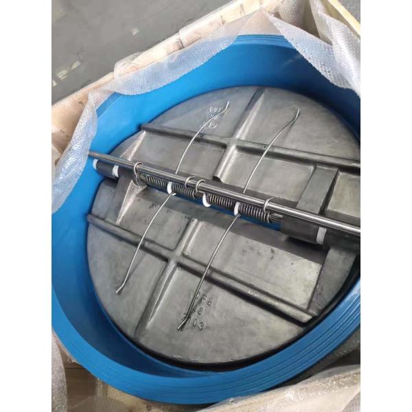 Quality DN1200 DI Stainless Steel jis 10k pn16 bs din swing Stop Spring Duo Dual check valves Wafer Butterfly Non-Reurn WCB wholesale