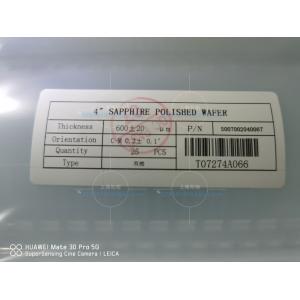 4Inch Prime Grade DSP SSP 0.5mm Al2O3 Led Sapphire Substrate sapphire wafers