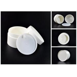 White Stackable Plastic Cosmetic Containers 4 Oz Cosmetic Jars For Setting Face