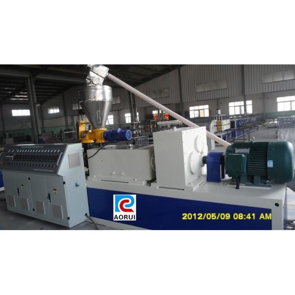 Quality Conical Twin Screw PVC Plastic Profile Extrusion Line Fullly automatic wholesale