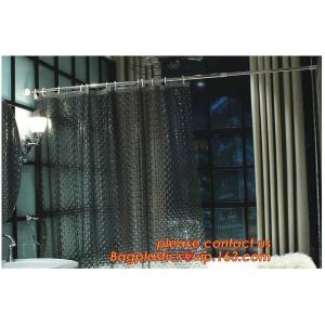 SCENERY PRINTING POLYESTER SHOWER CURTAIN, custom 3d eva shower curtain for