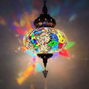 Turkish Lamp Colorful Glass Pendent Light E14 Warm White Bedroom Bar Corridor