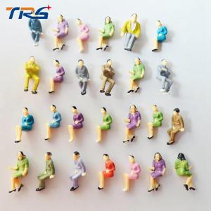 1:50 scale model ABS plastic sitting figures for model train layout street