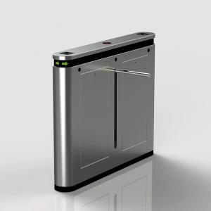 24V BLDC Motor Drop Arm Turnstile Slim Size Bi Directional LED Light Indication