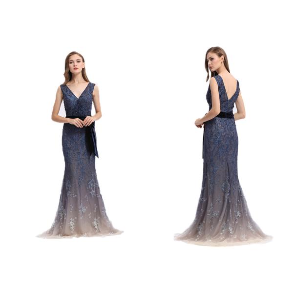 Quality Elegant Popular Sleeveless Ball Gown Dresses Custom Size Polyester Or Spandex Fabric wholesale